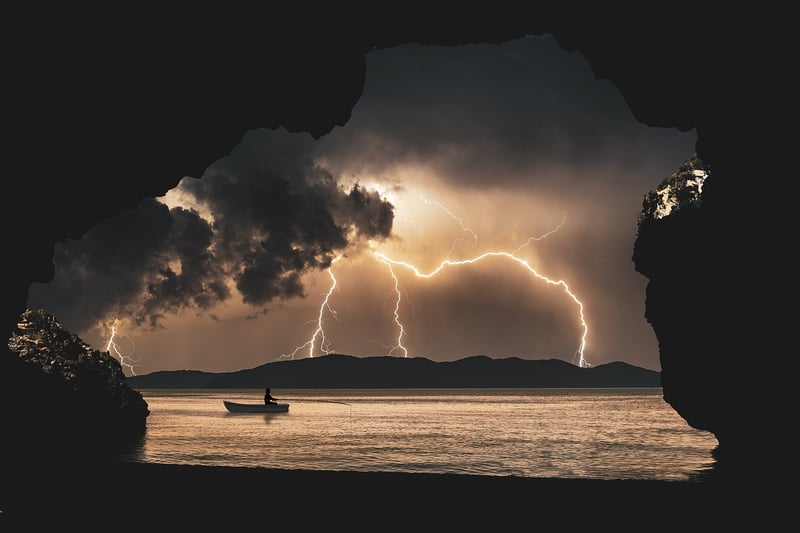 Fantasy sea cave