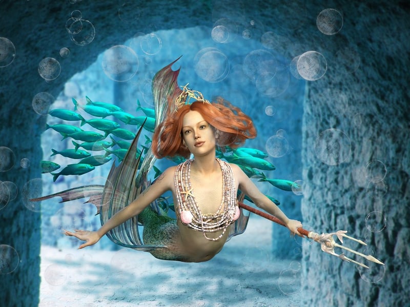 Mermaid in the ocean